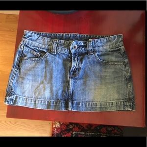 Express Cute short denim skirt